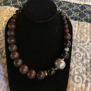 Sterling and beaded Silpada necklace